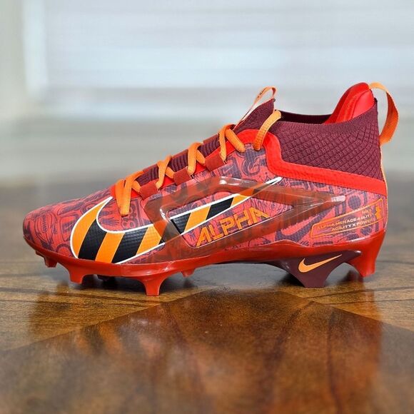 Nike Alpha Menace 4 Elite NRG Red Football Cleats FQ4046 600 Men's 7.5 New RARE - Picture 1 of 14